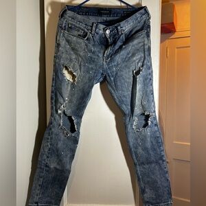 Pacsun distressed blue jeans